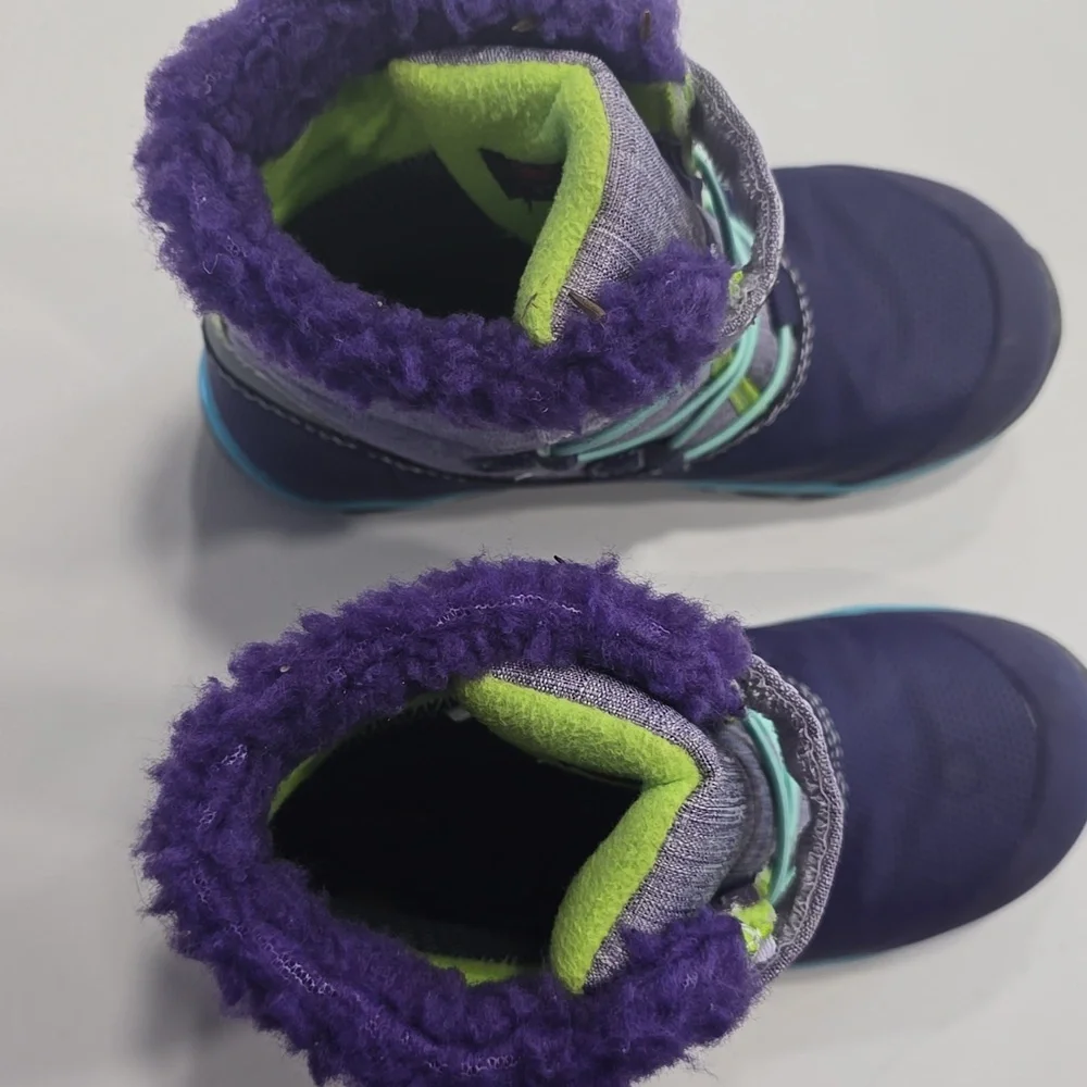 Girls See Kai Run Gilman Purple Winter Boots Size 13 Waterproof & Insulated - Picture 4 of 9